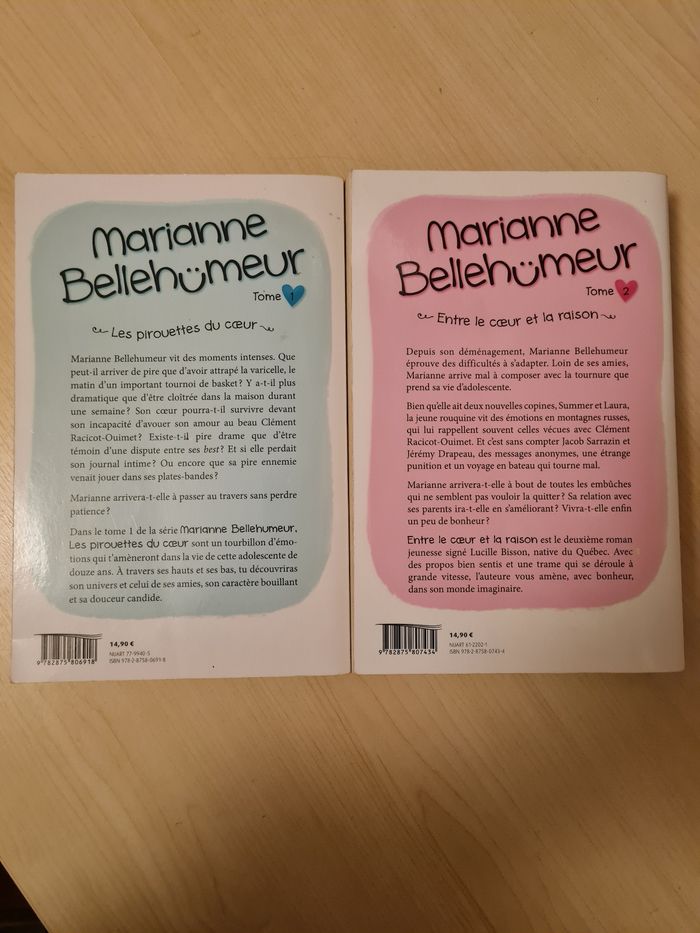 Livre Marianne Bellehumeur tome 1, 2, 3, 4 et 5 - photo numéro 3