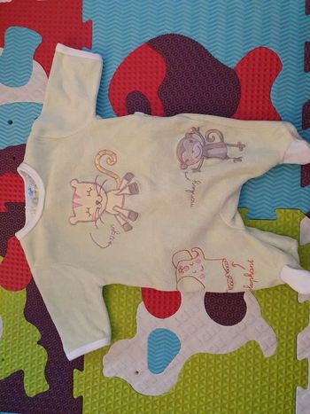 Pyjama velours naissance