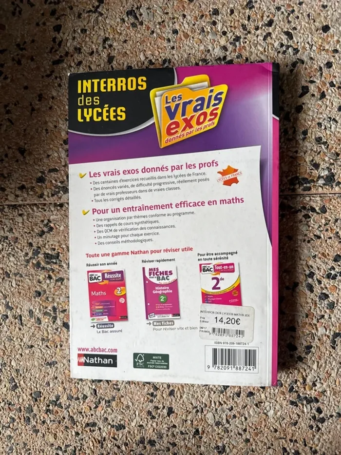 Livre, maths, seconde. Interro des lycées, les vrais Exo - photo numéro 3