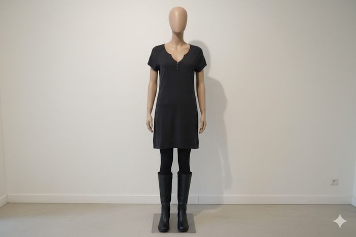 Robe noire automne hiver Camaïeu