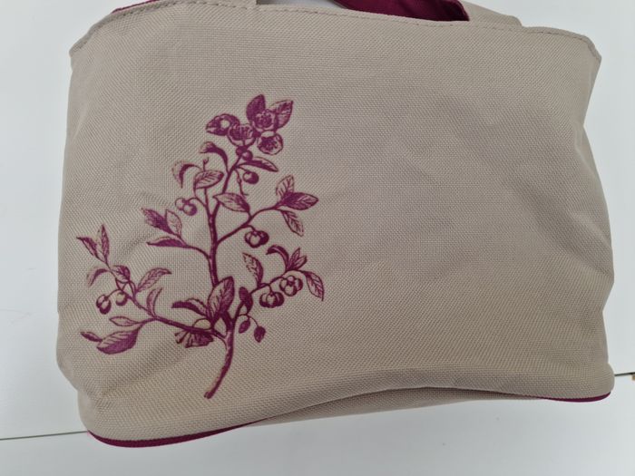 Trousse Maquillage Broderie Branches Fleurs Olive Feuilles - photo numéro 7