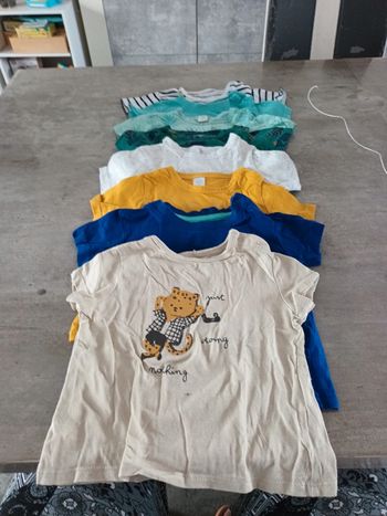Lot tshirt 9mois