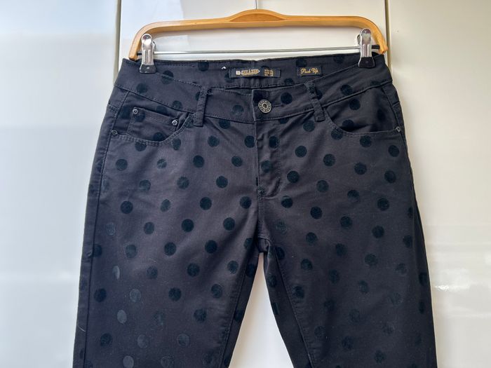 Pantalon noir à pois noirs Zac & Zoe - Taille XL - photo numéro 2