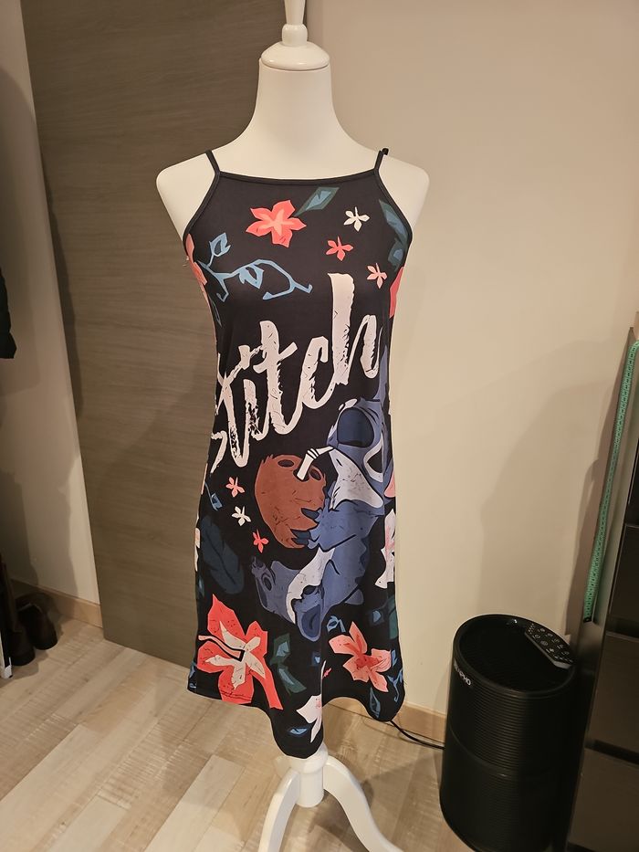 robe stitch noire disney bretelles été 14 ans