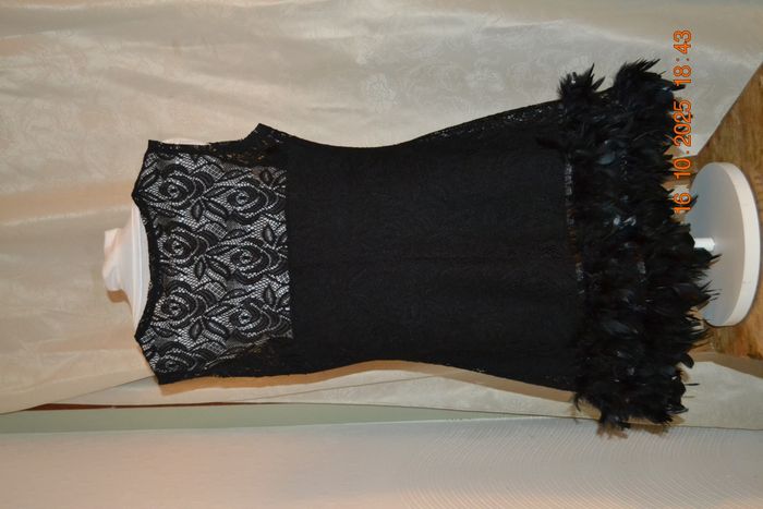 Robe noire mi-cuisse, taille XL - photo numéro 2