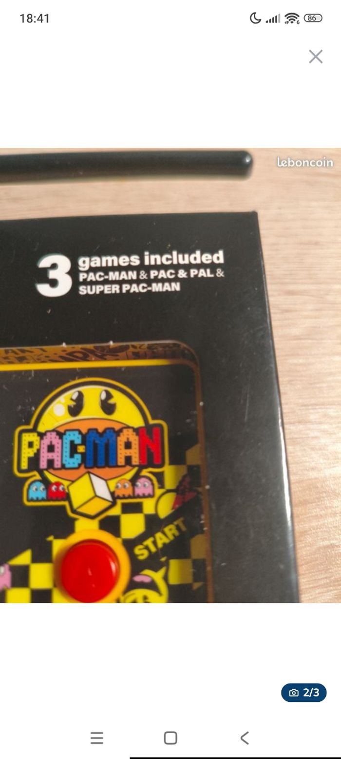 Console portable pac Man trois jeux - photo numéro 2