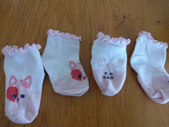 Lot de 2 paires de chaussettes fille