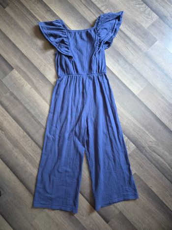 Combi pantalon large marine. Fille. Taille 8 ans. Okaïdi. Jamais portée
