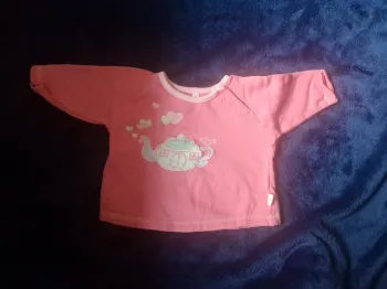 sweat théière rose