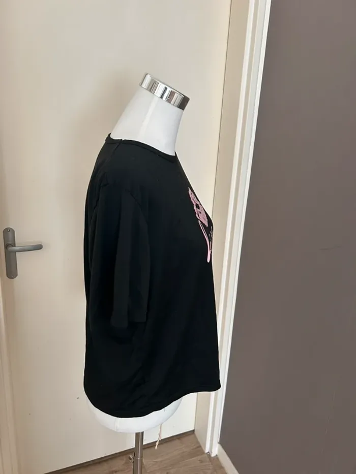 T-shirt haut kiss noir, femme, taille L - photo numéro 4