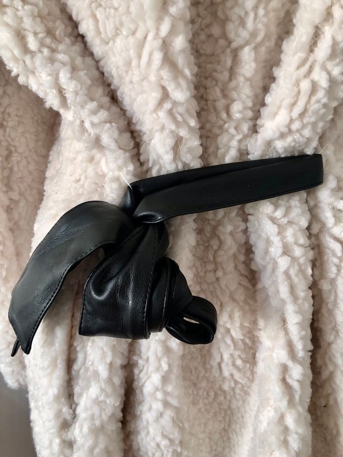 Manteau en fausse fourrure 🧥 • Crème/blanc • Taille XL • Neuf avec étiquette - photo numéro 8