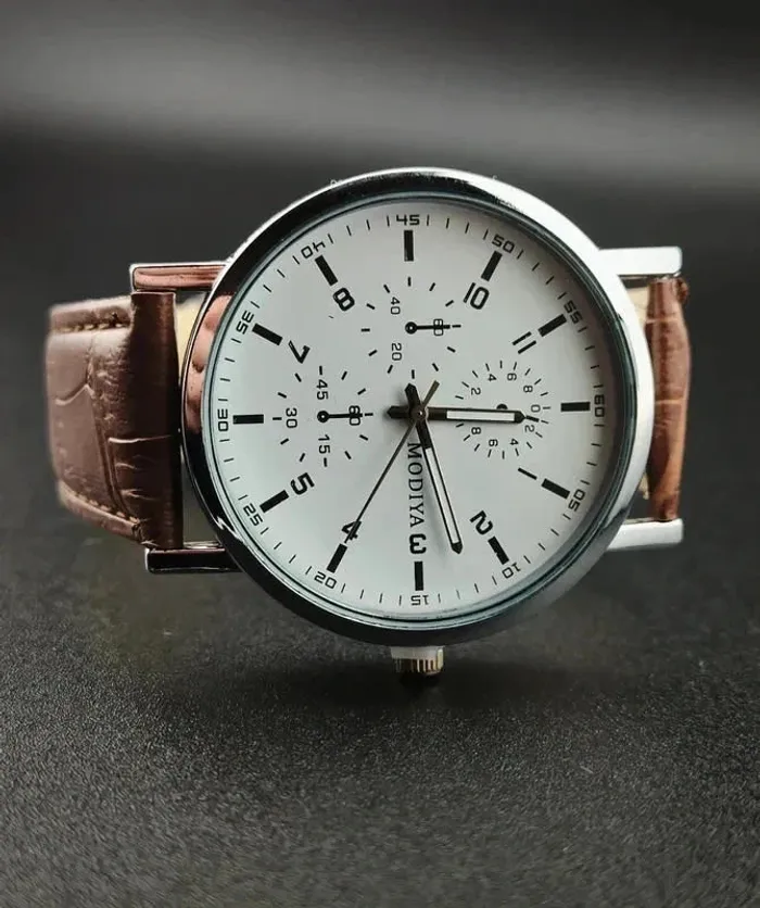 Montre marron, précise, classique men - photo numéro 2