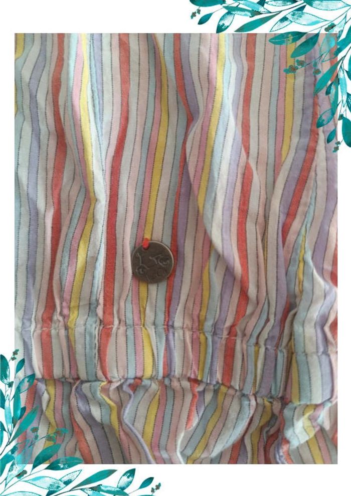 Chemise tee shirt fille 4 ans rayé - photo numéro 5