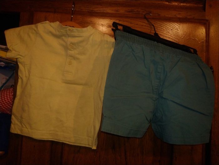 Ensemble assorti été bébé garçon taille 12 mois - photo numéro 5