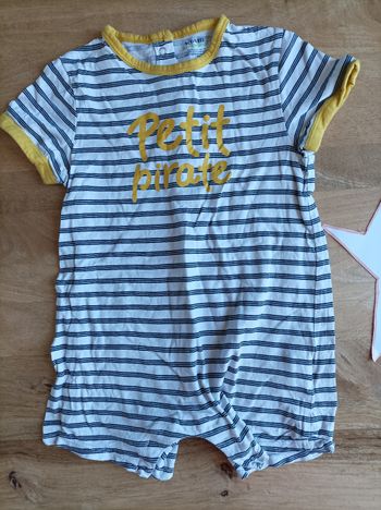 Barboteuse 18 mois petit pirate