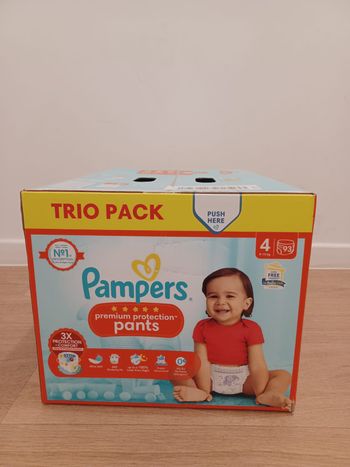 Trio Pack - Pampers Premium Pants - Taille 4 - pack de 93 couches