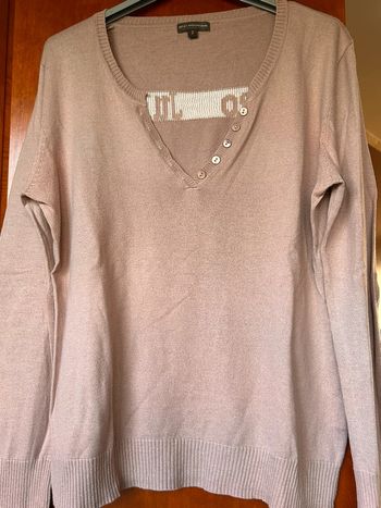 Pull beige col v 38 Best Mountain