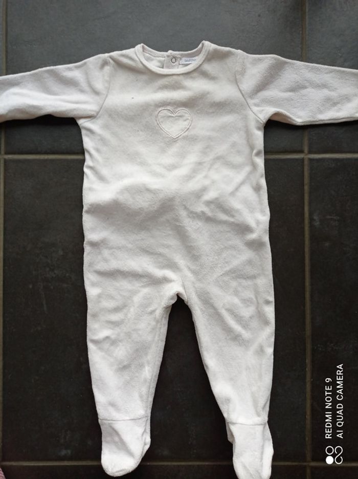 Pyjama velours fille, Bout'chou, taille 9 mois