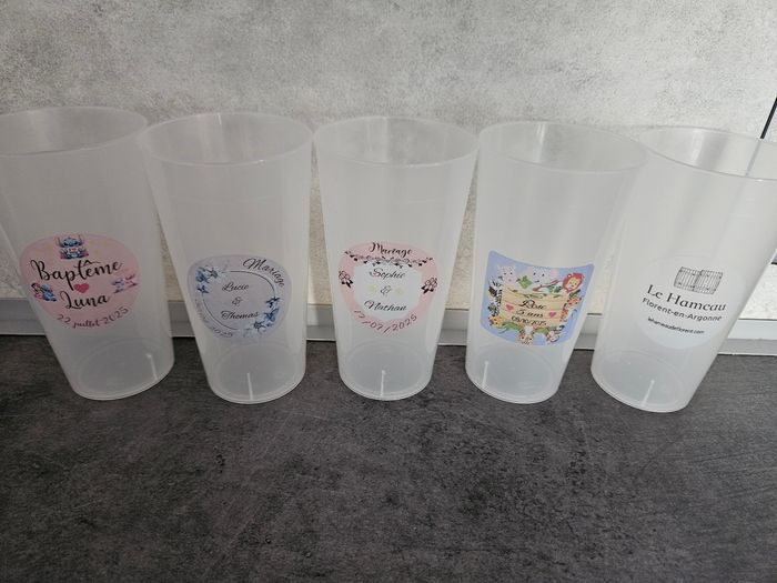 Stickers gobelet 0.30€ l'unité