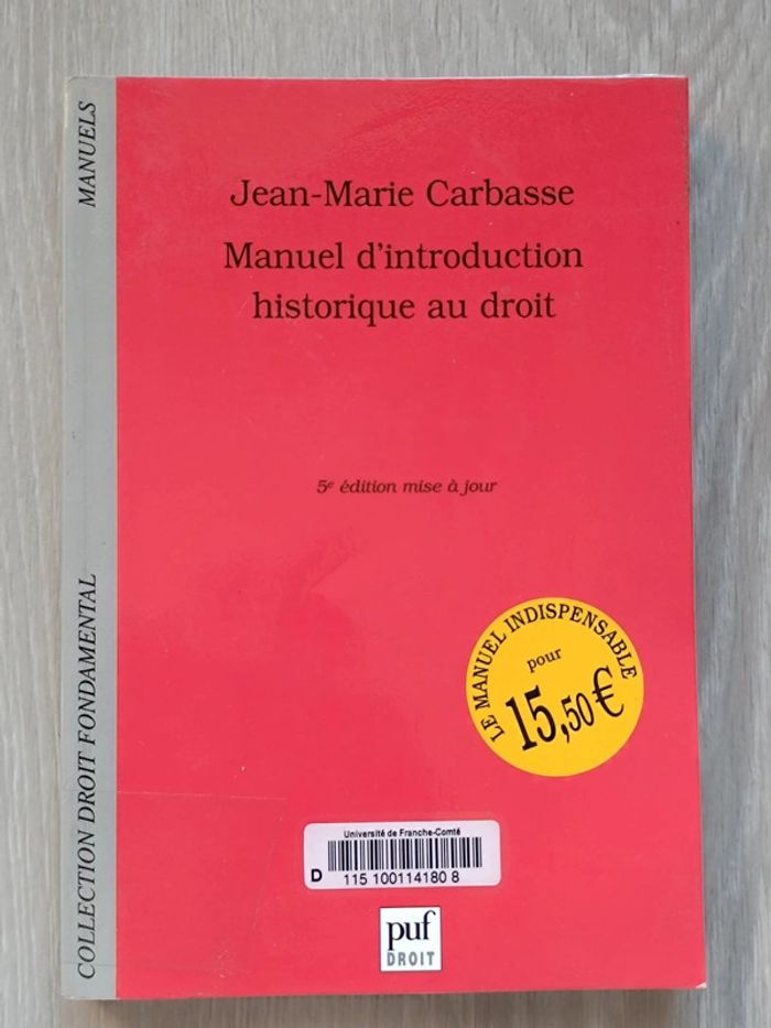 Manuel d'introduction historique au droit - photo numéro 2