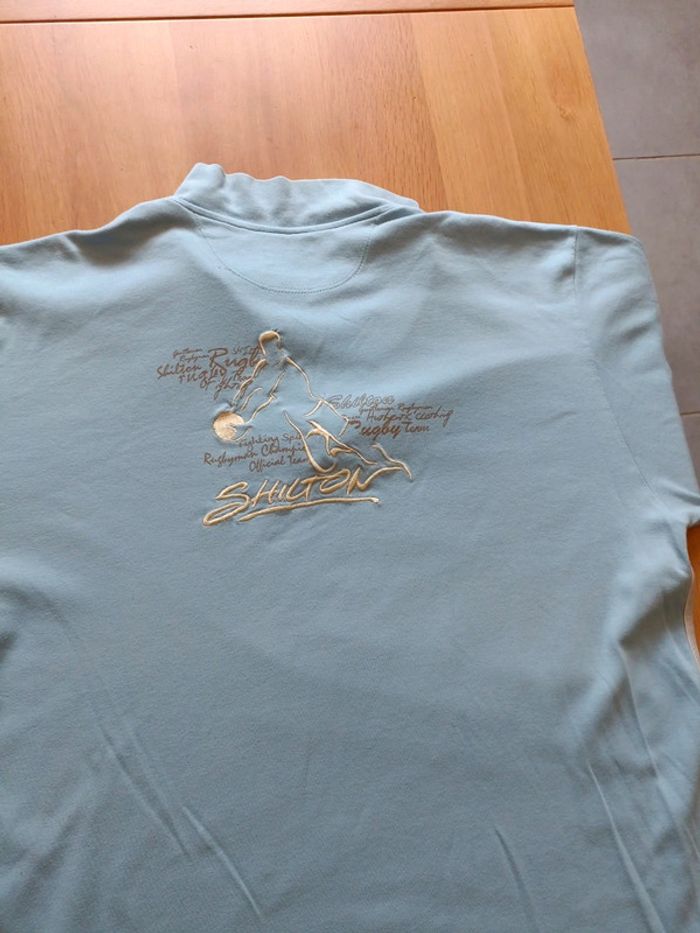 Tee-shirt manches longues bleu - photo numéro 3