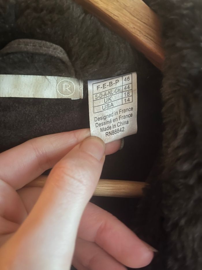 Manteau long en croûte de porc taille L / 46 - photo numéro 4