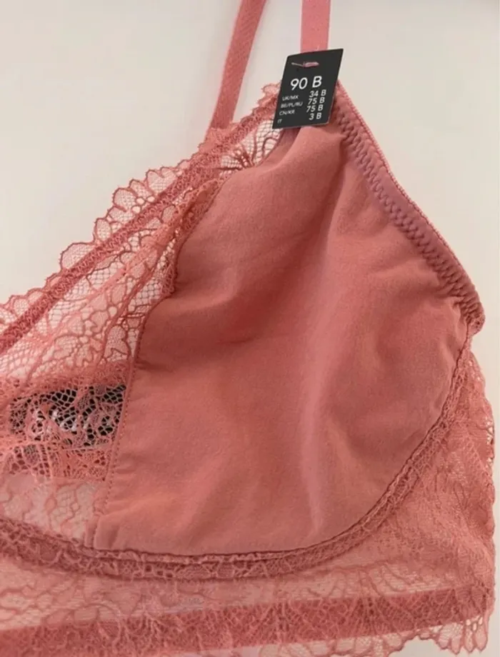 Soutien gorge neuf avec étiquette Etam dentelle 🌸 90B - photo numéro 9