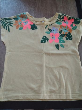 Tee shirt jaune 4 ans