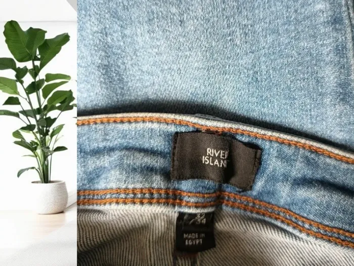 Jean River Island ,coupe skinny destroy ,taille haute ,stretch - photo numéro 9
