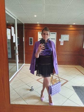 Jupe chic liseré doré Boutique