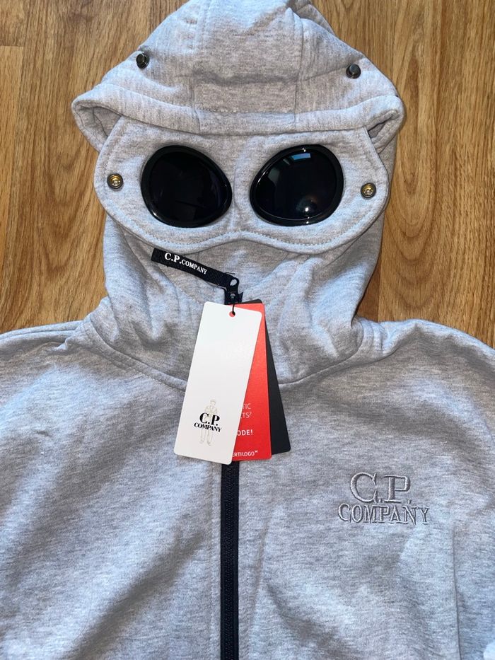hoodie C.P. Company Goggle Hoodie gris clair - photo numéro 8