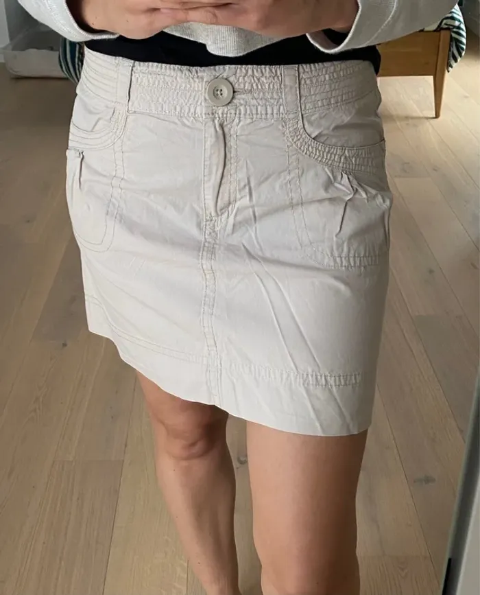 Jupe beige