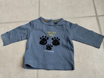 T-shirt manches longues 3 mois