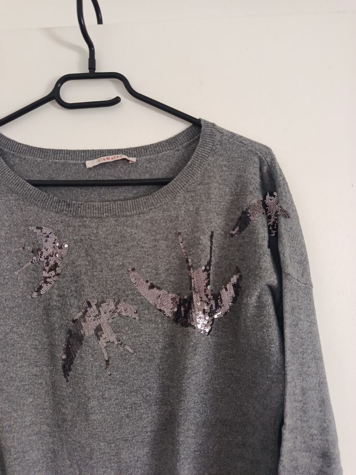 Pull gris Camaïeu - photo numéro 2