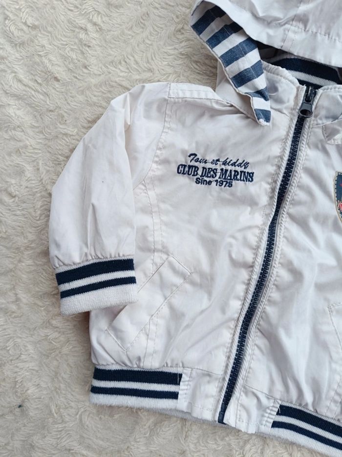 Blouson style imperméable ou coupe vent veste à capuche Garçon 6 mois club des marins Tom et Kiddy - photo numéro 3