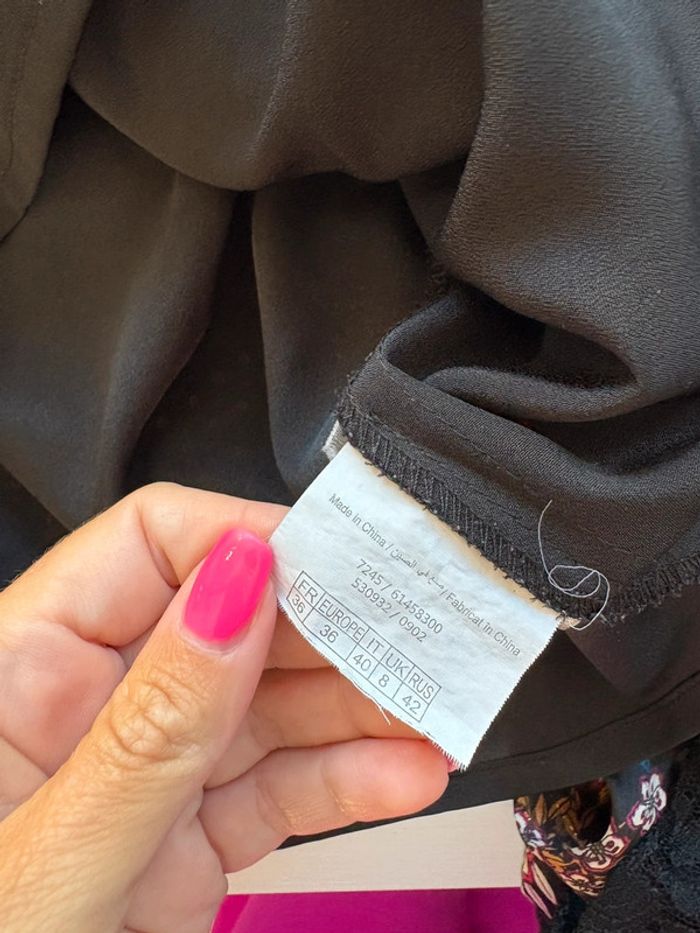 Robe camaïeu noire à dentelle taille 36 - photo numéro 3