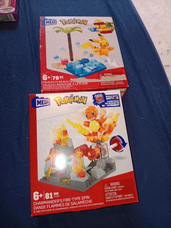Lot 2 boîte méga bloks pokemon juste boîte abîmé pour pikachu pas de vinted go