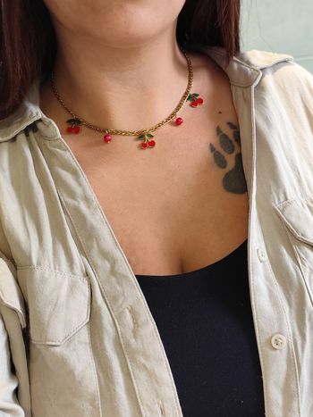 Collier cerise 🍒 ✅
