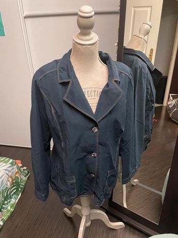 Veste légère bleu Françoise F