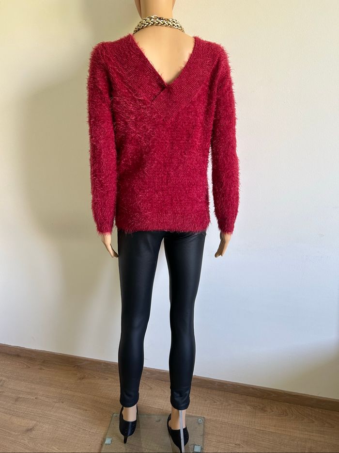 Pull rouge tout doux Morgan taille S jamais porté - photo numéro 6