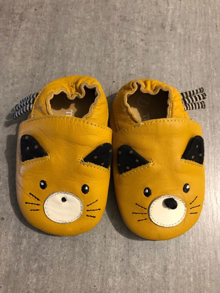 Chaussures cuir Moulin Roty taille 12/18 mois