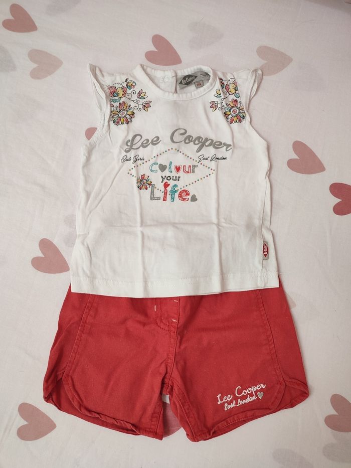 Ensemble Tee-shirt+ short - 18 mois - Très bon état - Lee Cooper