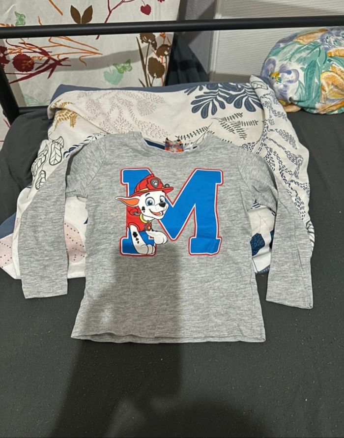 Tee-shirts ML bb garçon taille 1-2ans🐨