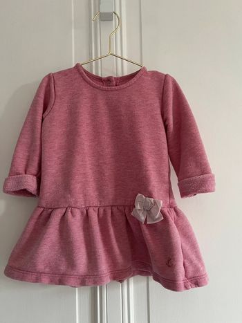 Robe petit bateau rose 12 mois