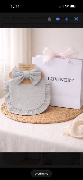 Bavoir avec bandeau Lovinest