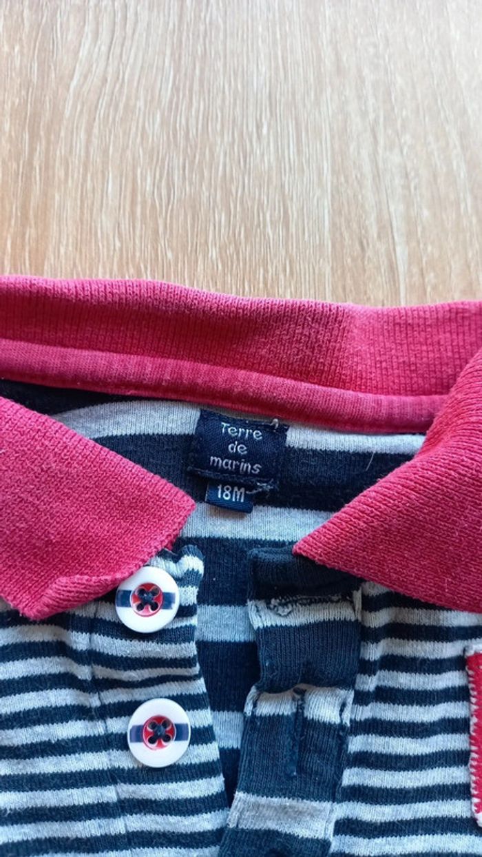 Lot de 5 pulls +1 t-shirt col polo 18 mois - photo numéro 7