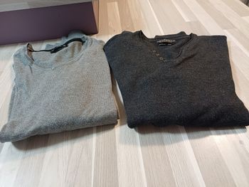 2 pulls hommes manches longues Taille XL