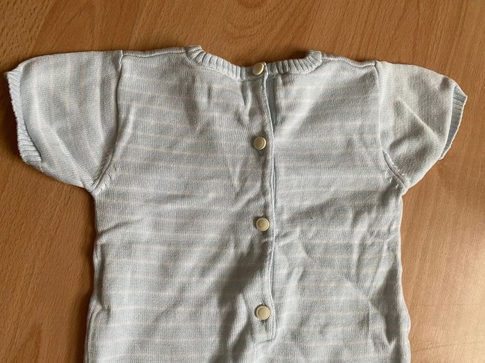 Belle combishort à rayures T. 9 mois/71 cm mixte TBE - photo numéro 8