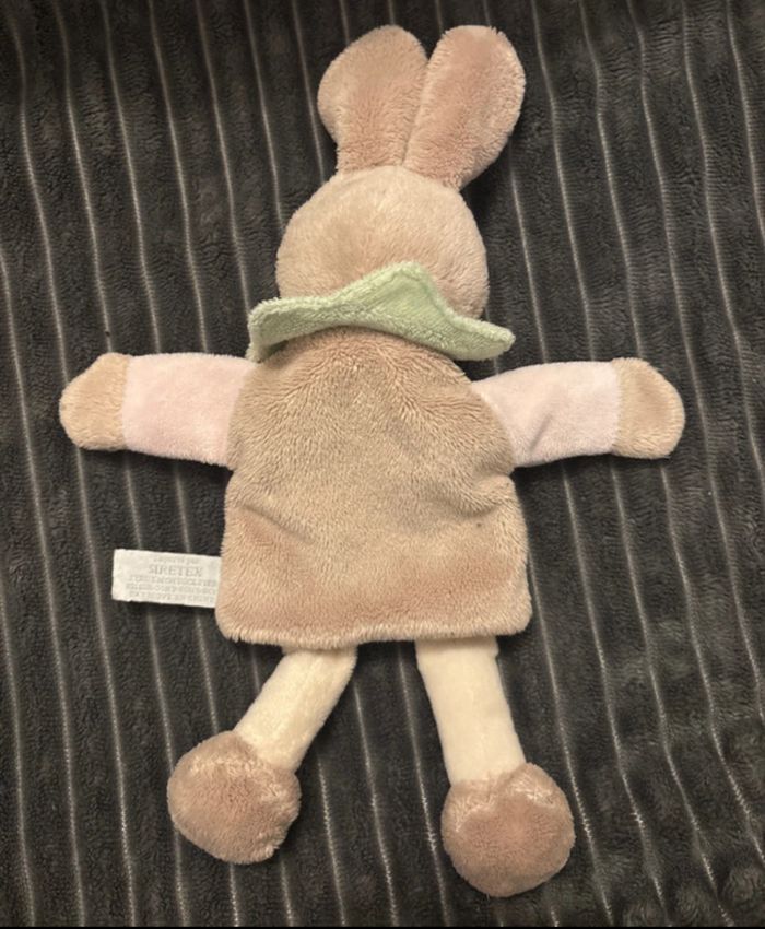 Doudou marionnette lapin - photo numéro 2