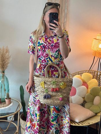 Robe longue à motifs fleuris - Taille S (Ycoo Paris)